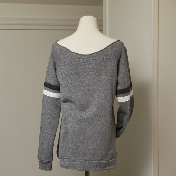 RARE Milwaukee Varsity Stripe Off Shoulder Sweatshirt | NWOT - Picture 2 of 4